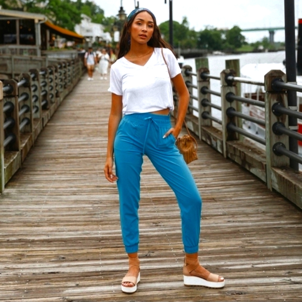 Albion Destination Jogger Pants in Teal Women's Small